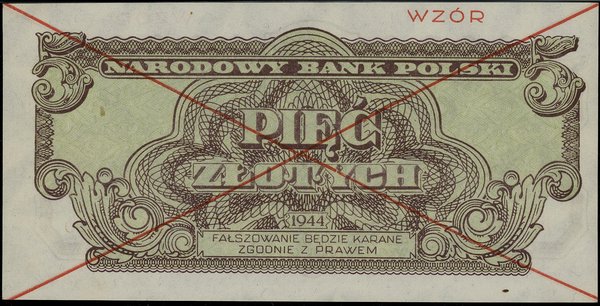 5 złotych, 1944