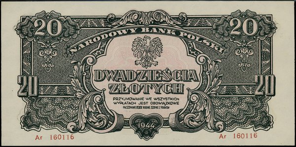 20 złotych, 1944