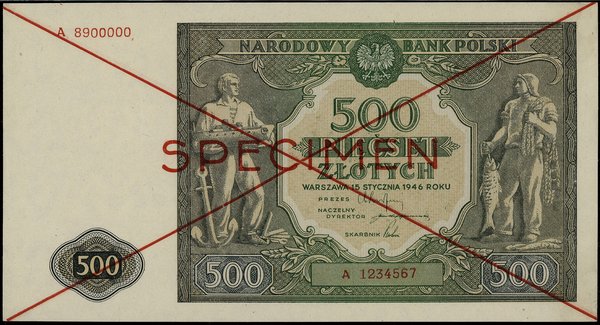 500 złotych, 15.01.1946