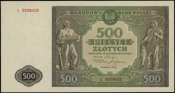 500 złotych, 15.01.1946