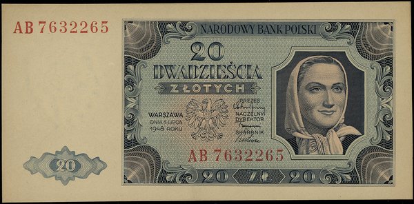 20 złotych, 1.07.1948