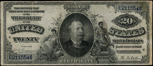20 dolarów, 1891