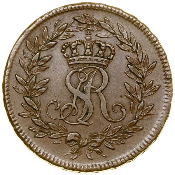 Medal nagrodowy dla paziów, bez daty (1774?), Warszawa, projektował i wykonał Jan Filip Holzhaeusser