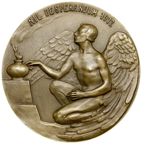 Medal upamiętniający 100. rocznicę śmierci Hugona Kołłątaja, 1912, projektował Stanisław Popławski