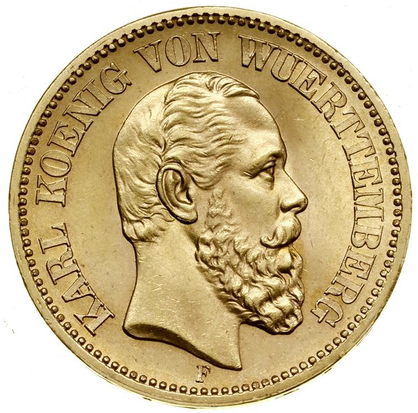 20 marek, 1873 F, Stuttgart