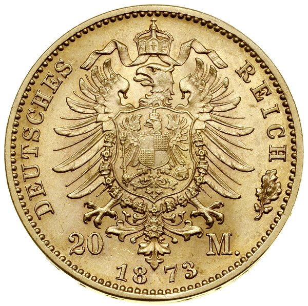 20 marek, 1873 F, Stuttgart