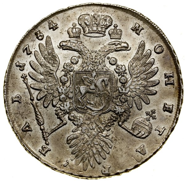 Rubel, 1734, Kadaszewski Dwor (Moskwa)
