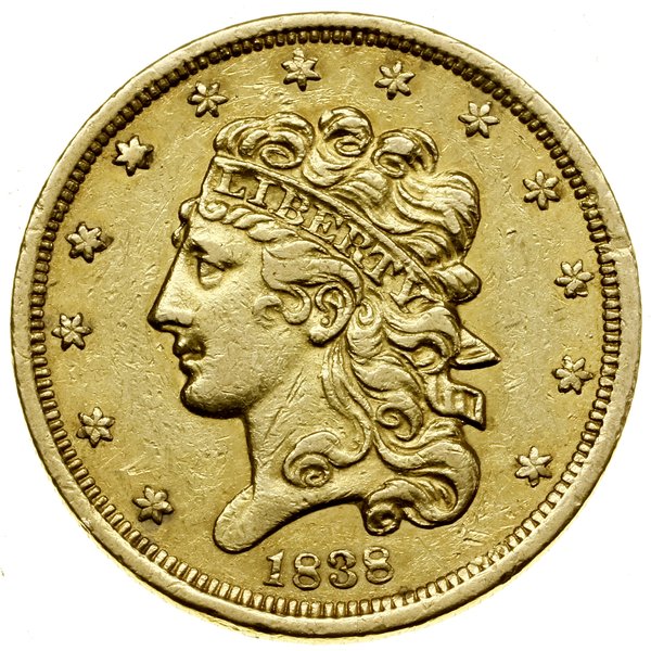5 dolarów, 1838, Filadelfia