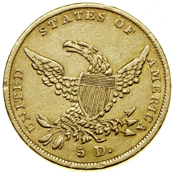 5 dolarów, 1838, Filadelfia