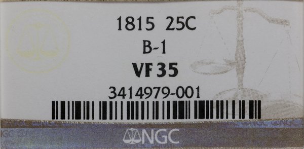25 centów, 1815, Filadelfia