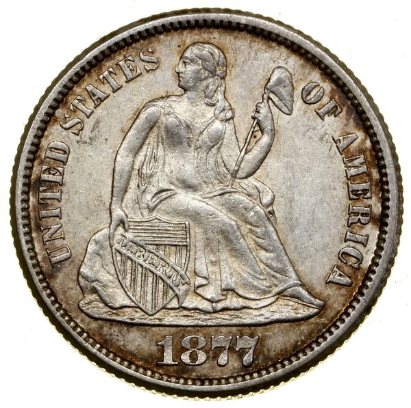 10 centów (dime) 1877 CC, Carson City