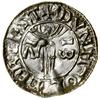 Denar typu First Hand, (979–985), Leicester, mincerz Dunstan; Aw: Popiersie władcy w prawo, + EÐEL..