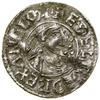 Denar typu Second Hand, (985–991), Canterbury, mincerz Boga; Aw: Popiersie władcy w prawo, + ÆÐELR..
