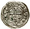 Denar, Rouen(?); Aw: Krzyż, w dwóch przyległych kątach półksiężyce, + RIHΛRDVS; Rw: Litera S(?) ot..