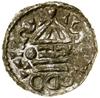 Denar, (1002–1009), Salzburg, mincerz Kid; Aw: Krzyż, w kątach klin, pierścień, klin i trzy kulki,..
