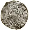Denar, (965–991), Strasburg; Aw: Ukoronowane popiersie w prawo, + OTTO \MPRA…; Rw: Świątynia z krz..