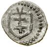 Denar koronny, (od 1404), Wschowa; Aw: Orzeł; Rw: Krzyż lotaryński w tarczy, powyżej litera V; Fry..