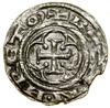Denar, Szczecin, mincerz Hartmann; Aw: Krzyż w czterech łukach, + B…N • HRETOM; Rw: Łuk, na którym..