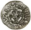 Szeląg, bez daty; Aw: Tarcza Wielkiego Mistrza, ✶ MΛGRS hINRICVS 9VΛ; Rw: Tarcza zakonna, (tarcza)..