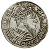 Trojak, 1557, Gdańsk; odmiana z popiersiem króla w obwódce, na końcu legendy awersu +; CNG –, Iger..