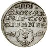 Trojak, 1557, Gdańsk; popiersie króla bez obwódki; Białk.-Szw. 427 (R), CNG 92.b, Iger G.57.2.b (R..