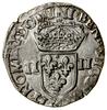1/4 ecu, 1582 (9), Rennes; odmiana z tytulaturą króla po stronie krzyża; Ciani 1438, Duplessy 1133..
