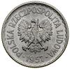1 złoty, 1957, Warszawa; Parchimowicz 213a; rzadki rocznik w pięknym stanie zachowania.