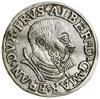 Trojak, 1537, Królewiec; w legendzie awersu PRVS; Iger Pr.37.1.a (R), Kop. 3801 (R1), Slg. Marienb..