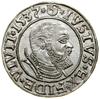 Grosz, 1537, Królewiec; końcówka legendy PRVSS; Kop. 3778 (R), Slg. Marienburg 1164, Vossberg 1353..