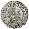 Grosz, 1538, Królewiec; końcówka legendy PRVSS; Kop. 3779, Slg. Marienburg 1167, Vossberg 1357; mi..