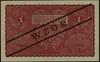 1 marka polska, 23.08.1919; seria I-CA, numeracja 116586, czarny ukośny nadruk WZÓR po obu stronac..