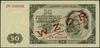 50 złotych, 1.07.1948; seria EM, numeracja 0000006, czerwone ukośne WZÓR / SPECIMEN (wzór Jaroszew..