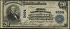 First National Bank in Oshkosh - Wisconsin (6604); 20 dolarów, 17.01.1903; numeracja 22772, podpis..