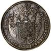 Talar (Glockentaler), 1643, Goslar; Aw: Tarcza herbowa, AUGUSTUS HERTZOG ZU BRAUN U LU; Rw: Trzy r..