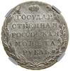 Rubel, 1803 СПБ-ФГ, Petersburg; rzadka odmiana z ФГ zamiast АИ; Adrianov 1803б, Bitkin 34 (R), Uzd..