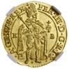 Dukat, 1643 KB, Kremnica; Aw: Postać króla stoją