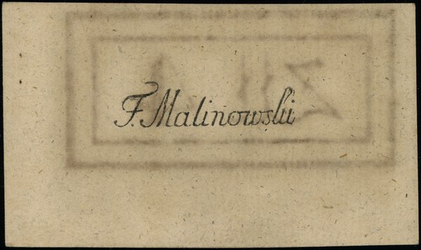 Insurekcja Kościuszkowska - bilety z 1794 r.. 4 złote polskie, 4.09.1794