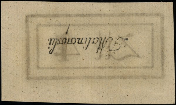 Insurekcja Kościuszkowska - bilety z 1794 r.. 4 złote polskie, 4.09.1794