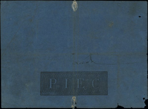 Królestwo Polskie - bilety z 1824 r.. 5 złotych polskich, 1824