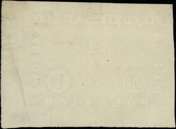 Królestwo Polskie - bilety z 1824 r.. 50 złotych polskich, 1824