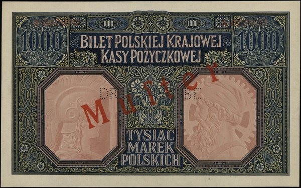 Zestaw: 2 x 1.000 marek polskich, 9.12.1916