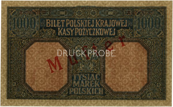 Zestaw: 2 x 1.000 marek polskich, 9.12.1916