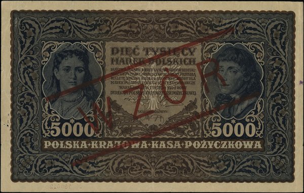Polska Krajowa Kasa Pożyczkowa, emisje z 1920 r.. 5.000 marek polskich, 7.02.1920