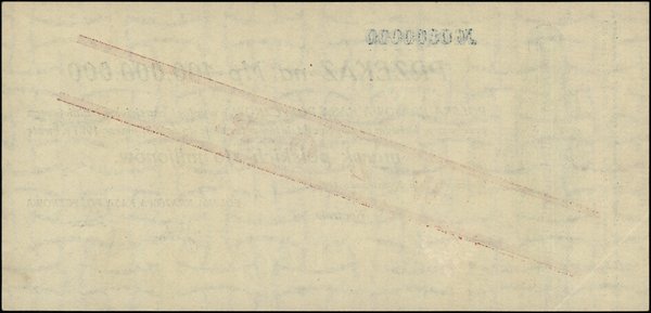 Polska Krajowa Kasa Pożyczkowa, emisje z lat 1922-1923. 100.000.000 marek polskich, 20.11.1923