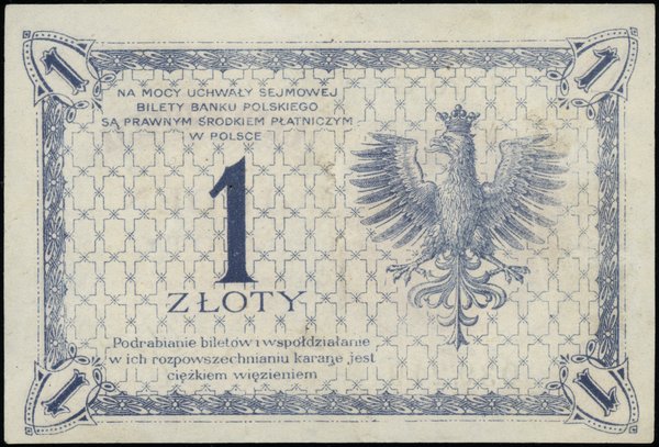 Bank Polski, emisja 1919. 1 złoty, 28.02.1919