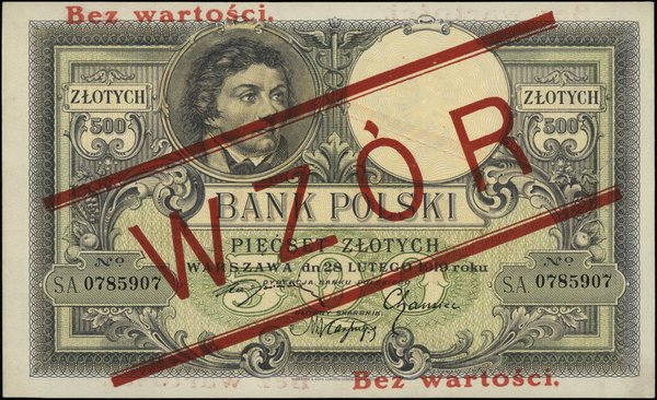 Bank Polski, emisja 1919. 500 złotych, 28.02.1919