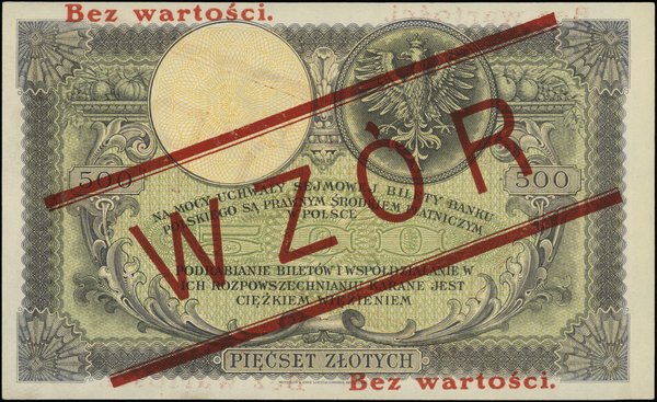 Bank Polski, emisja 1919. 500 złotych, 28.02.1919