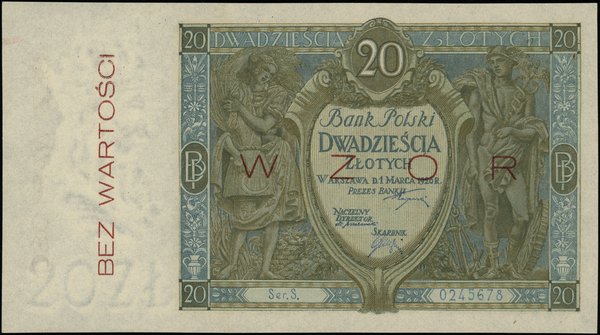 Bank Polski, emisja 1925-1926. 20 złotych, 1.03.1926