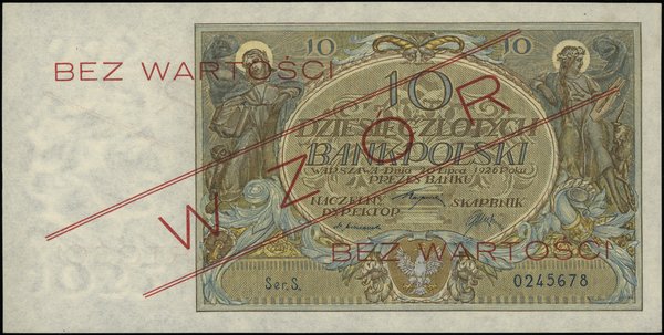 Bank Polski, emisja 1925-1926. 10 złotych, 20.07.1926