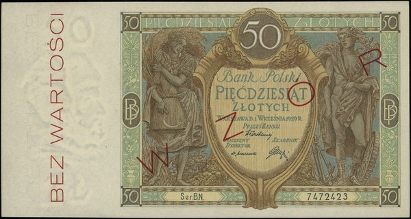 Bank Polski, emisja 1929. 50 złotych, 1.09.1929
